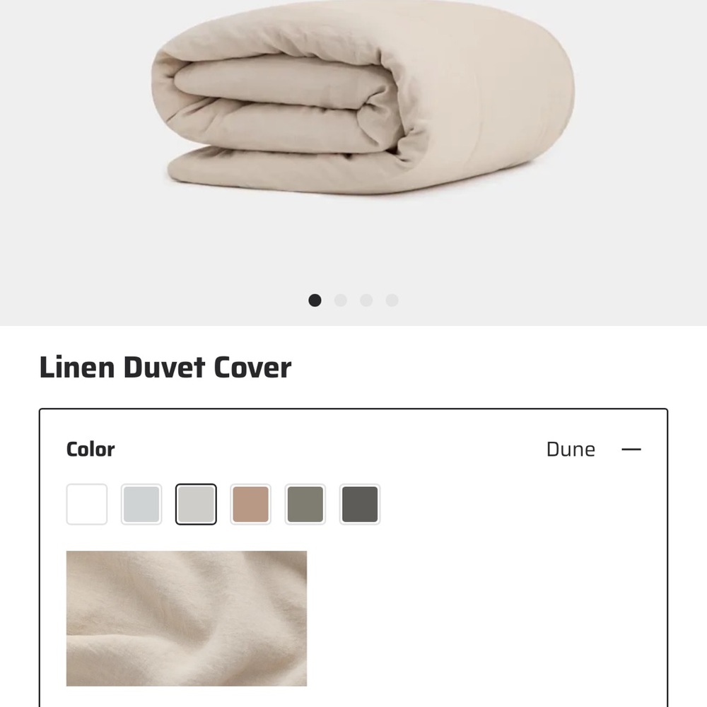 THUMA Linen Duvet Cover — Dune NEW